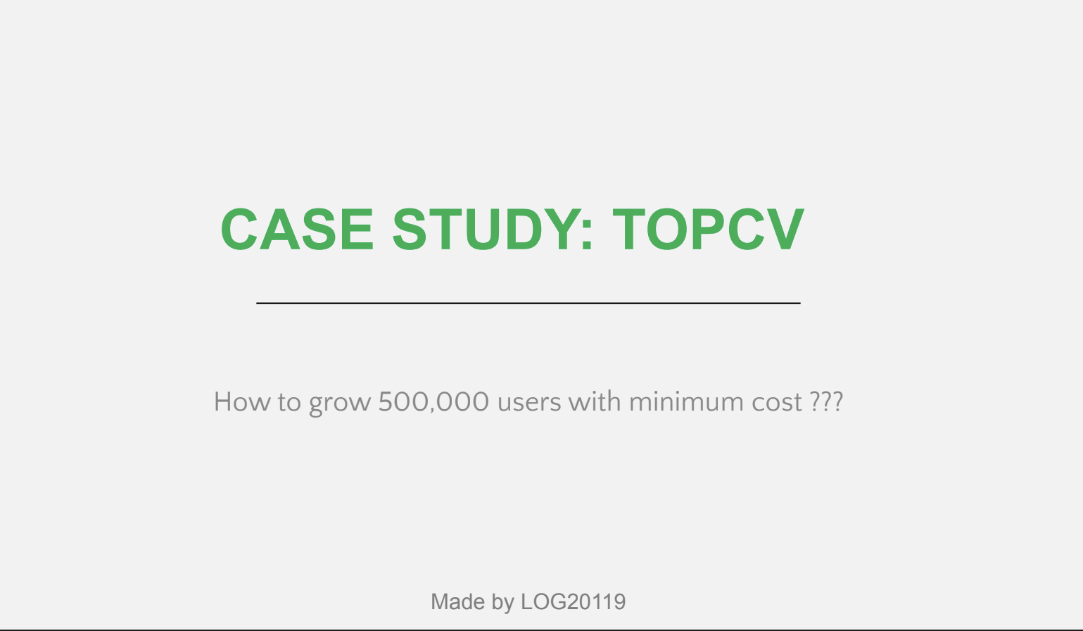 TopCV case study